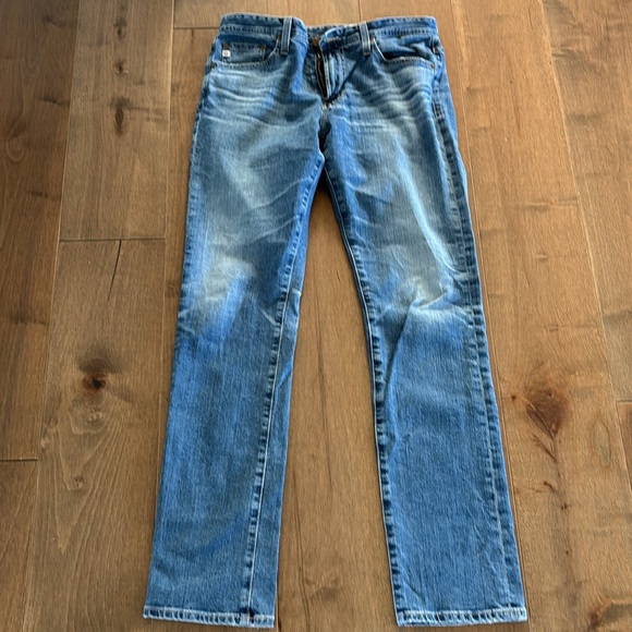 Men’s AG slim straight leg denim, color 14 years bond, 31R, 32 length, EUC - Picture 7 of 10